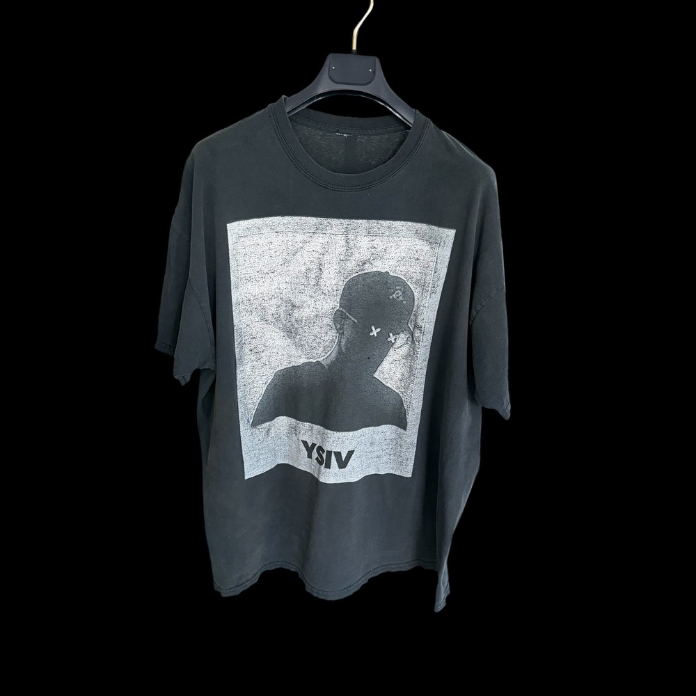Logic YSIV Young Sinatra IV T-Shirt XL Black‎ Faded Distressed Rap Tee